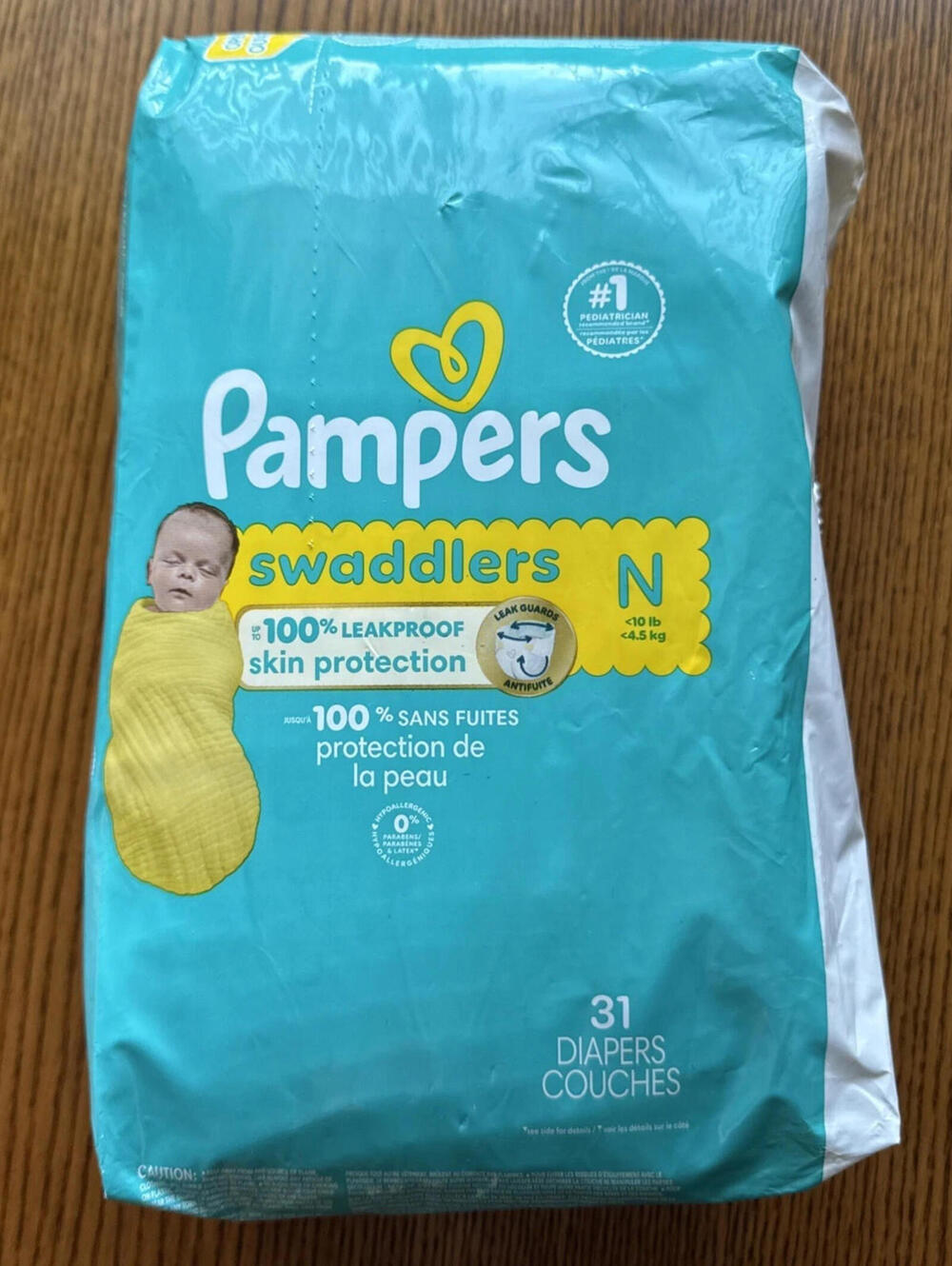** Pampers Baby Diapers - Swaddlers - Size 0, 31 Count